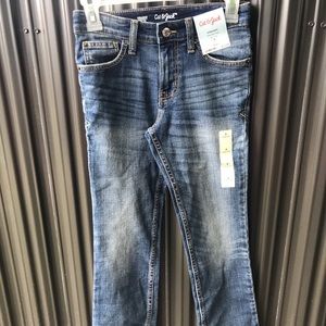 Cat & Jack Jeans Boys Sz 8 Medium Wash NWT Stretch